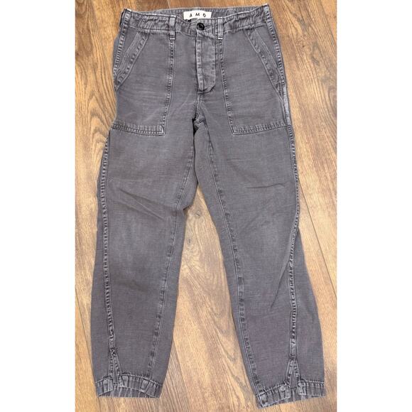 AMO Drapey Army Pants in a Vintage Gray Wash size 25 - Picture 2 of 6